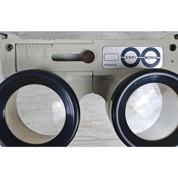VTG SRPI MORIN Stereoscope Viewer W/Case Cartography Optics Tool FRANCE RARE - Picture 7 of 10